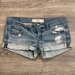 Distressed Jean Shorts